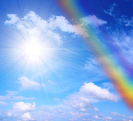 sky and sunの写真素材
