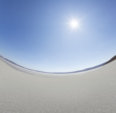 Barren landscape photographed in the afternoonの写真素材