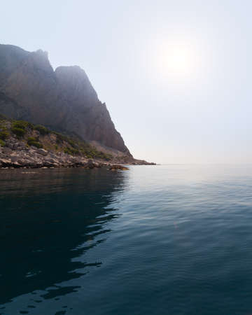 seascape photographed on a summer dayの写真素材