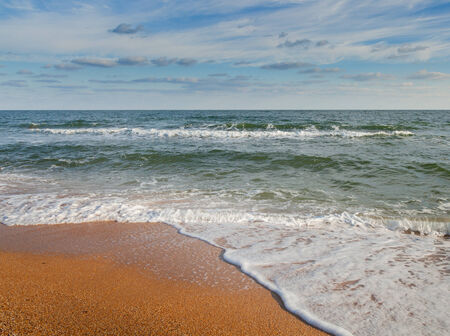 seascape photographed on a summer dayの写真素材