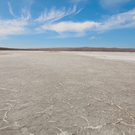 Barren landscape photographed in the afternoonの写真素材