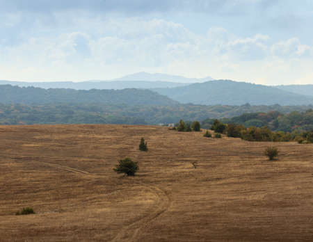 Mountain precipitous plateau with clouds.の写真素材