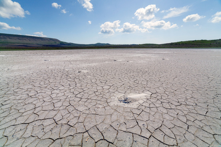 Barren landscape photographed in the afternoonの写真素材