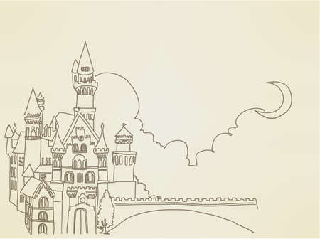 Vintage Castleのイラスト素材