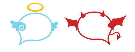 Angle - Devil Speech Balloonのイラスト素材