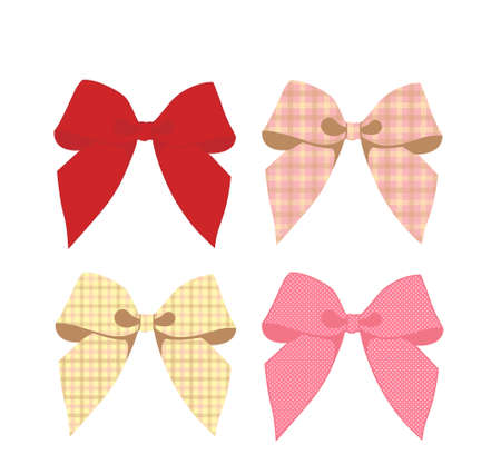 Tartan ribbonのイラスト素材