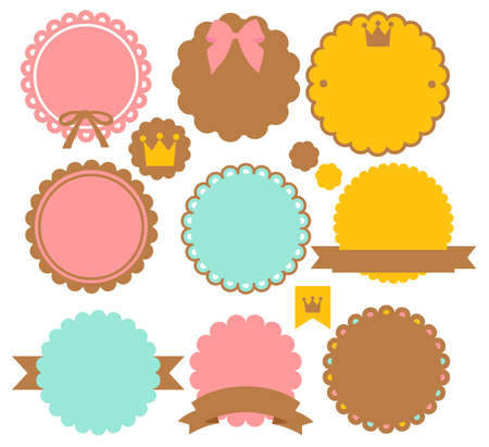 Cute Vintage Borderのイラスト素材