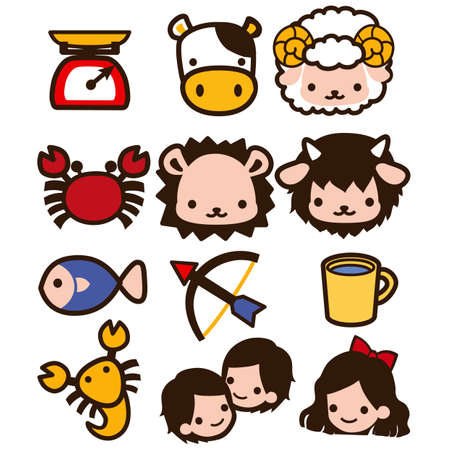 Horoscope Icon のイラスト素材