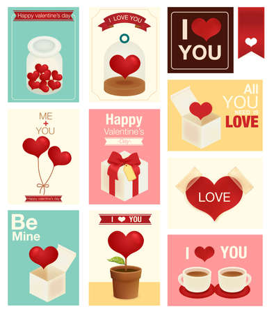 Valentine Wedding card のイラスト素材