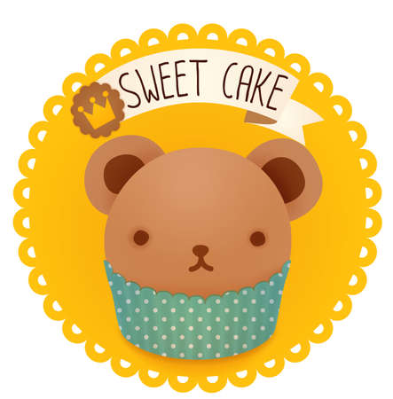 Cute bakery badge and label のイラスト素材