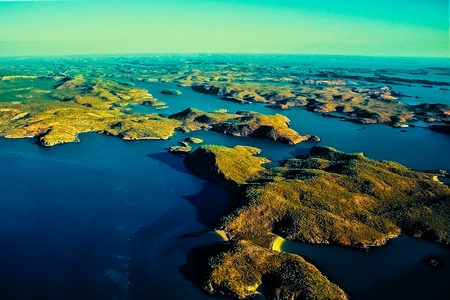 Scenic Coastal Flight View - Buccaneer Archipelago - Kimberley - Western Australiaの写真素材