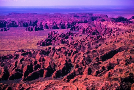 Red Rock Eroded from Scenic Flight - Purnululu National Park - Western Australiaの写真素材
