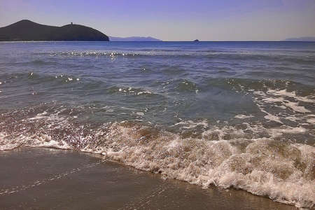 Seaside landscape in a summer vacation - Maremma Regional Park - Tuscany - Italyの写真素材