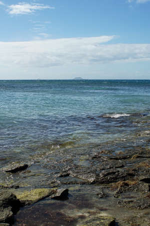 Reef along the coast in Fijiの写真素材