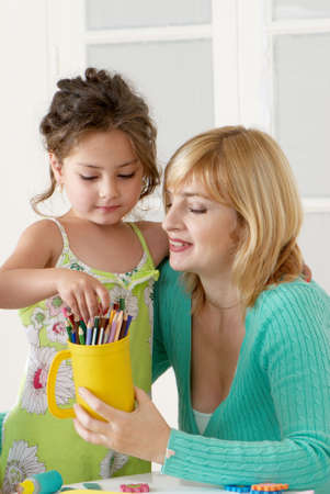 Employment in a kindergartenの写真素材