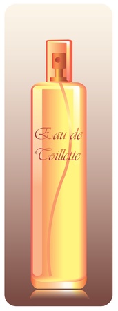 bottle of eau de toiletteのイラスト素材