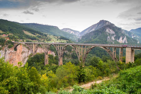 Montenegro, Dzhurdzhevich Bridgeの写真素材