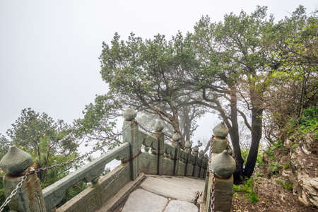 China, Hubei Province, the monastery Wudang, The Forbidden City at the topの写真素材