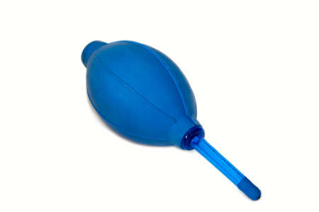 pear for peelings optometrists on white background の写真素材