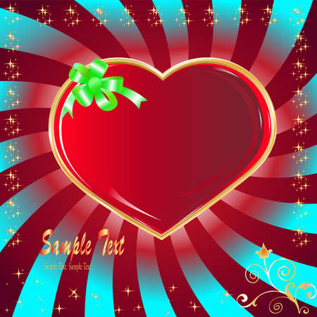 postcard heart, holiday のイラスト素材