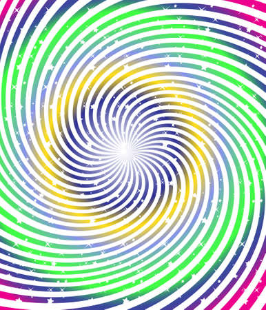 Rotating color radial rays のイラスト素材