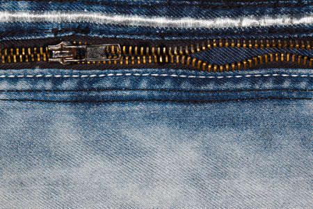 fabric dzhinets with a fastenerの写真素材