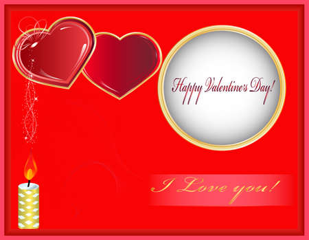 happy valentines day cards postcard heart and love holiday on every dayのイラスト素材
