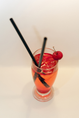 Red fruit nonalcoholic cocktailの写真素材