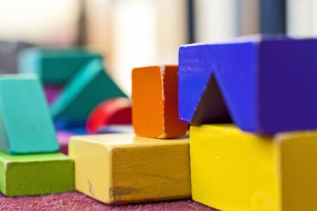 Educational wooden toy blocks for children