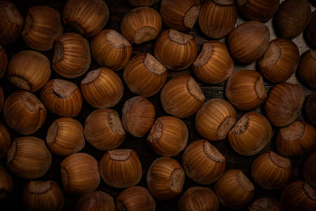 homemade autumnal hazelnutの写真素材