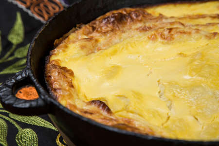 Pies on the pan.の写真素材