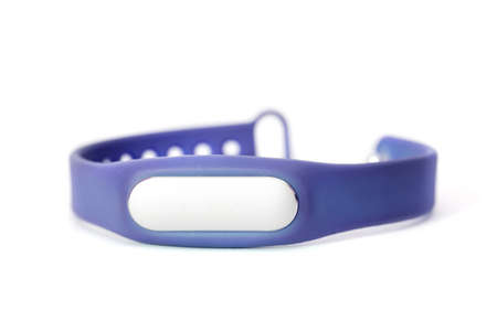 bracelet pedometer isolated on white backgroundの写真素材