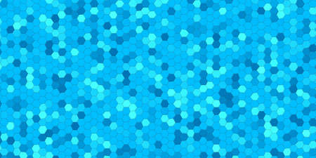 Blue background with hexagons