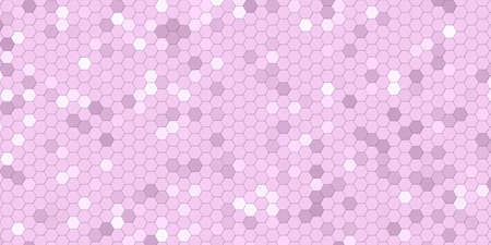 Pink background with hexagons