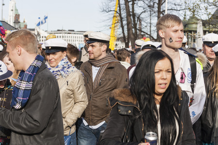 May Day Eve is a traditional carnival day in Finland, Especially for the students.のeditorial素材
