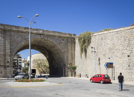 Detail of the Venetian wall in Heraklion, Creteのeditorial素材