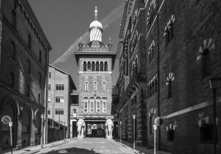 Carlsberg Brewery Elephant Gate in Copenhagenのeditorial素材