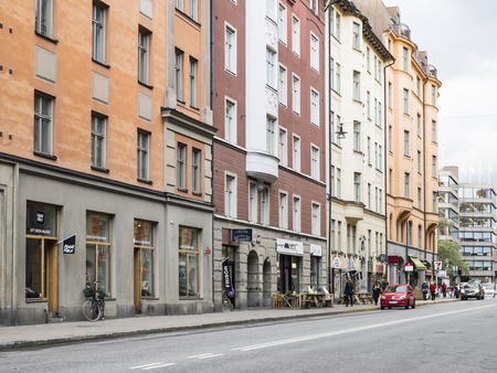 Street view at Kungsholmen in Stockholmのeditorial素材