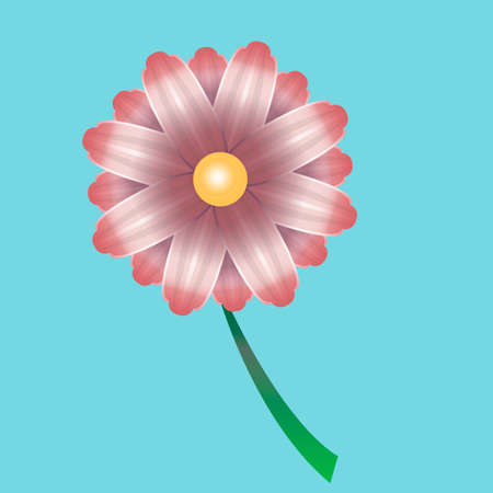 Beautiful vector illustration. Bright beautiful flowerのイラスト素材