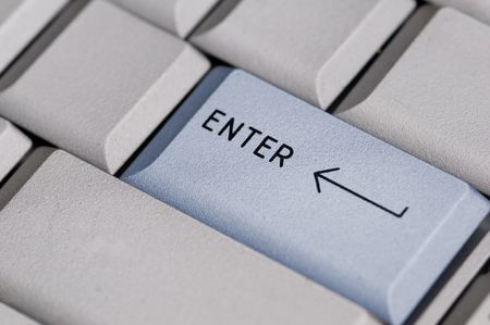 Enter Keyの写真素材