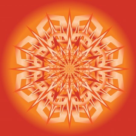 Orange starのイラスト素材