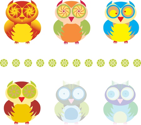 owlsのイラスト素材