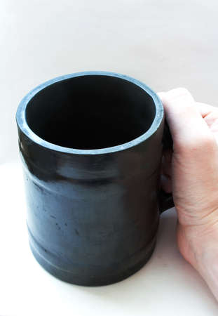 rug of ceramic burning in coal - not a painting in blackの写真素材