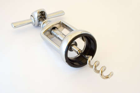 The corkscrew isolated on whiteの写真素材