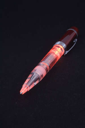 pen with LED for writing in the darkの写真素材
