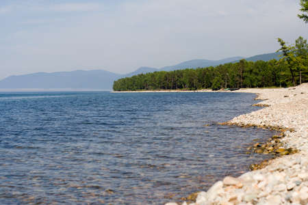 Baikal lakeside with cape の写真素材
