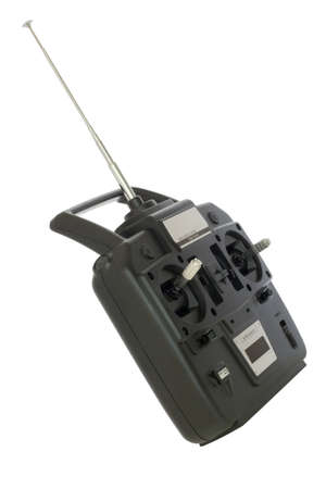 Remote control for helicopers and airplanes isolated on white.の写真素材