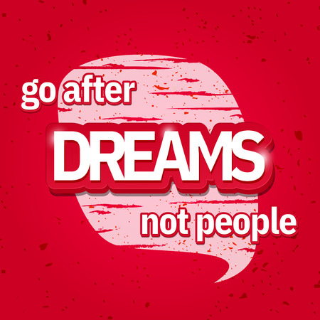Dreams slogan on red vintage background illustrationのイラスト素材