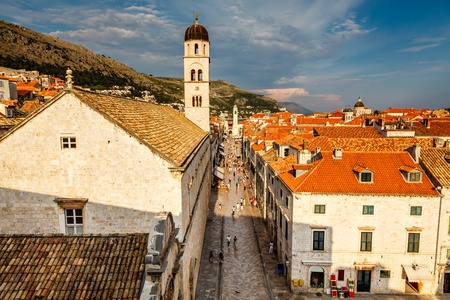 Panoramic View of Dubrovnik from the City Walls, Croatiaの写真素材