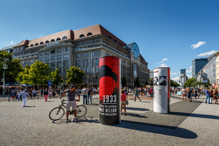 BERLIN - AUGUST 24  KaDeWe Shopping Mall on August 24, 2013 in Berlin  Kadewe is the Second Largest Department Store in Europe のeditorial素材